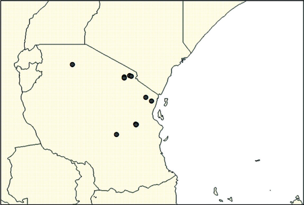Figure 2: B. latifrons distribution in Tanzania