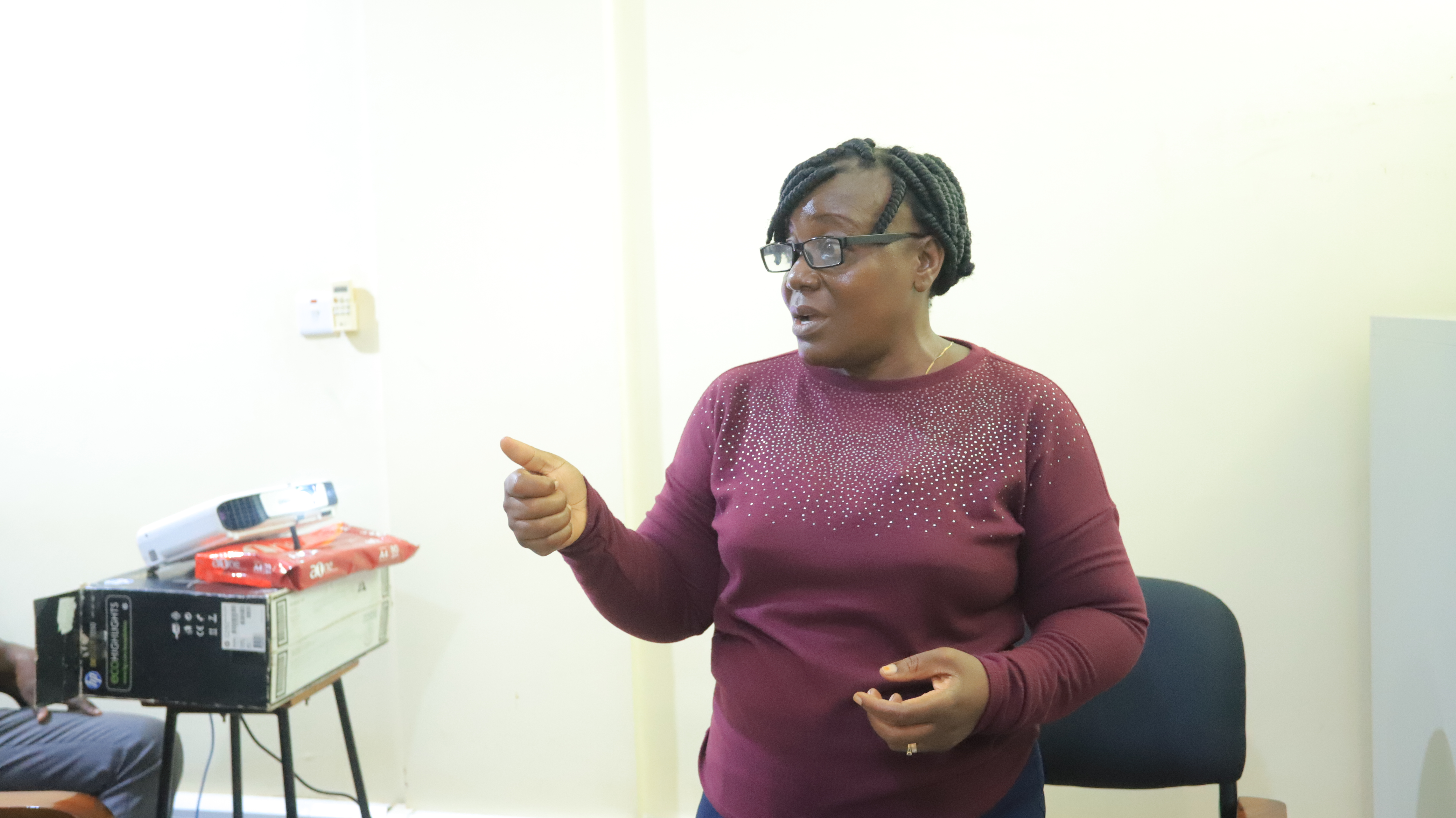 Prof. Faith Mabiki Speaking during the Launching of the Project. 