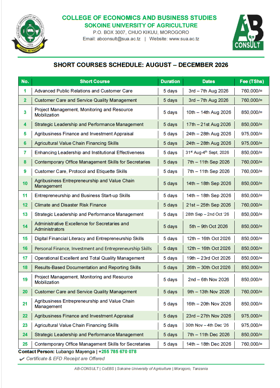 SHORTCOURSE AUG-DEC 2026 0