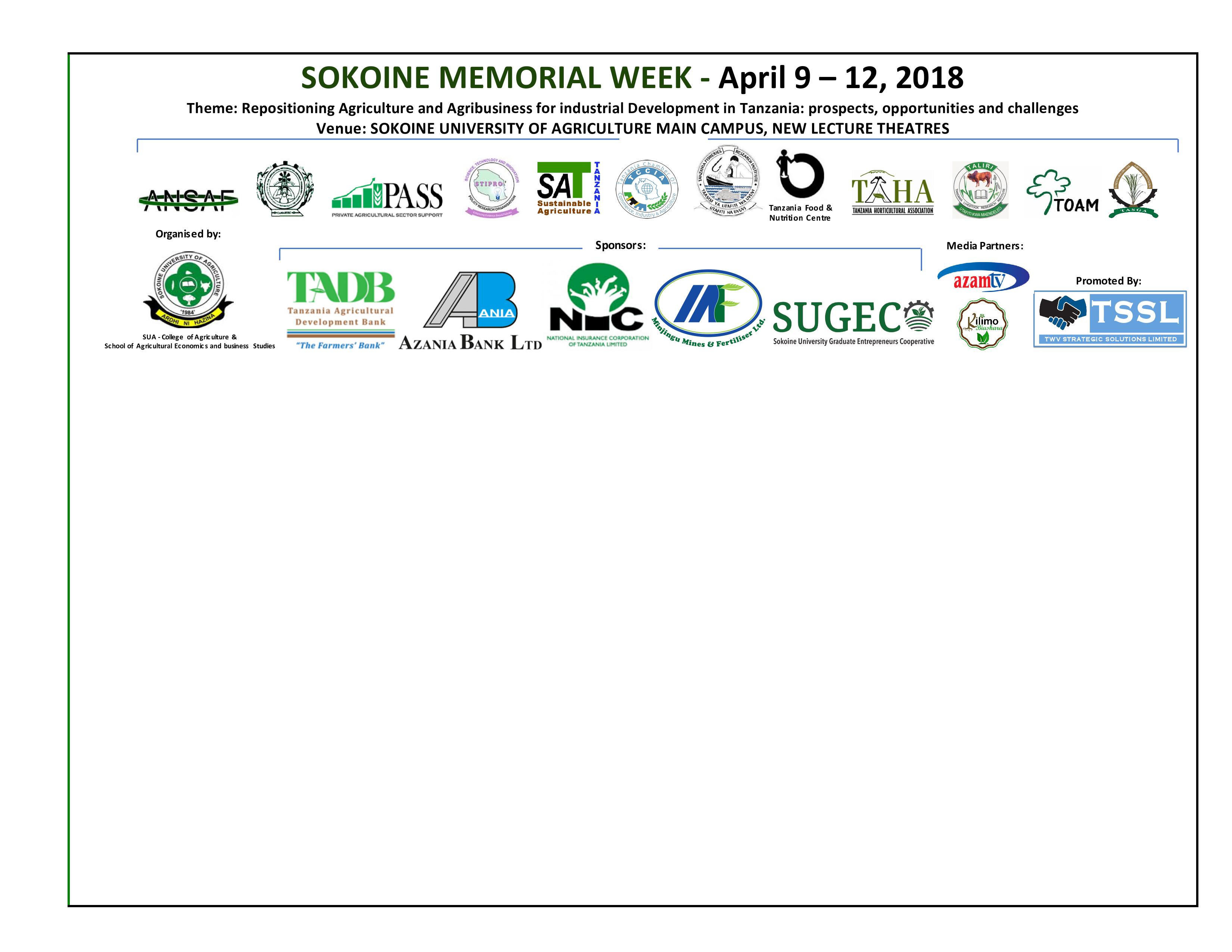 Sokoine Memorial day2018 Programmes