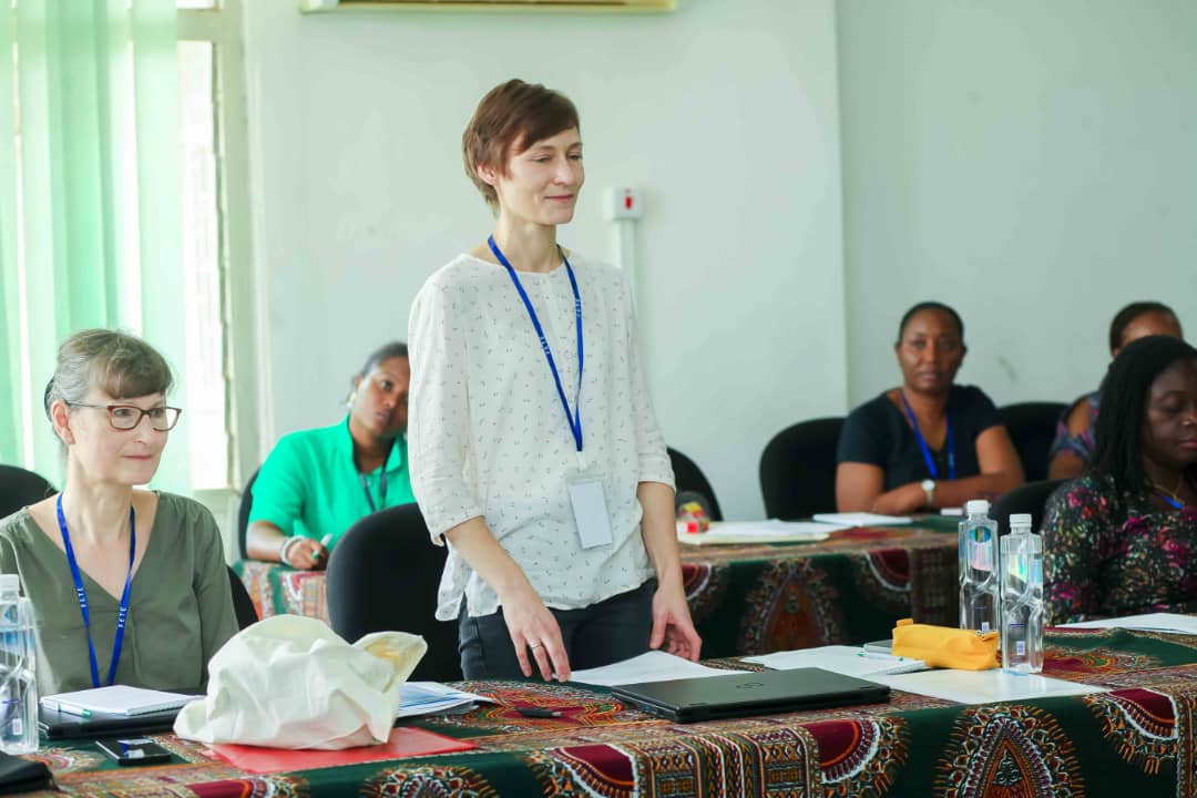 The Project Coordinator for all four countries, Dr. Daniella Weible from the Thunen Institute of Market Analysis in Germany giving a speech during the launch of the proj